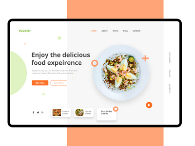 #Exploration/ Food Hero Section burgar chese clean eat eating fast food food food delivery food order hero section landing page pizza pizza website resturant trending ui uiux user interface ux website