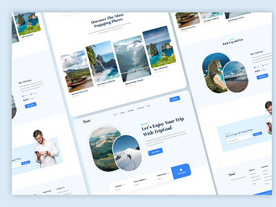 Travel Landing Page Design agency landing landing page travel travel agency travel landing page traveler traveling ui ui design uiux ux ux design web web page webpage website website design website landing website landing page