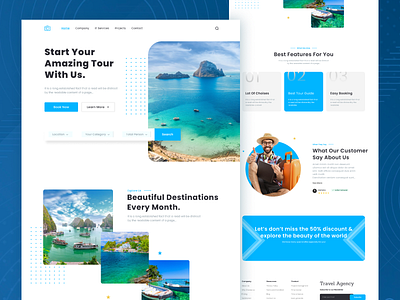 Travel Landing Page Design