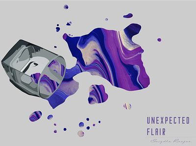 Unexpected Flair abstract abstract art animation art artwork design flat graphic design illustration illustrator mixedmedia vector