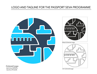 Logo submission for passport seva abstract art artwork design flat graphic design illustration illustrator logo minimal vector