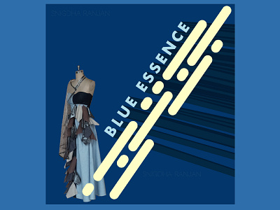 Blue Essence abstract abstract art animation art artwork corset denim design fashion fashion design fashion designer graphic design illustration illustrator photography plastic vector