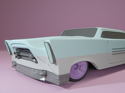 Retro-futuristic eletric cruiser 3d art blender3d car cgi classic concept car vehicle vintage