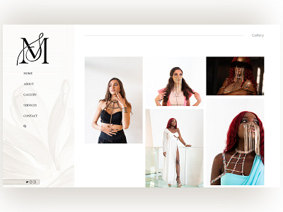 Fashion Portfolio Website Design design ui ux web webdesign