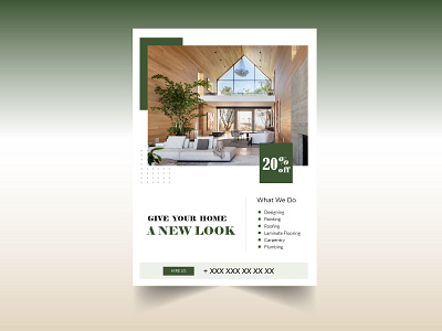 Home Renovation Flyer artwork design event flyer flyer design graphic design vector