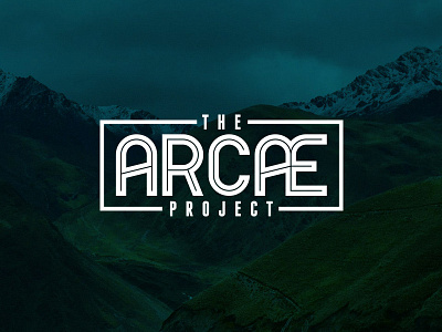 The Arcae Project background blue logo mexico photograph picture the arcae project type white