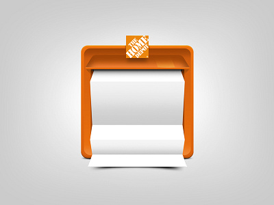 The Home Depot icon icon mailbox newsletter orange paper