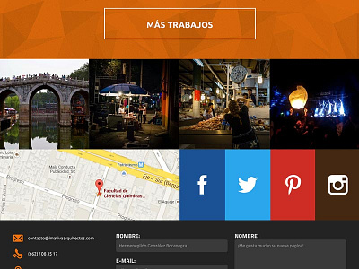 Imativa Arquitectos architects grid portfolio responsive website