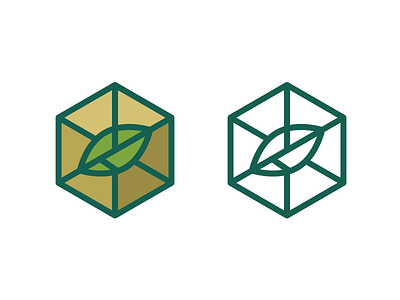 Rejected icon for a logo box eco ecological green leaf nature outline package recycle rejected