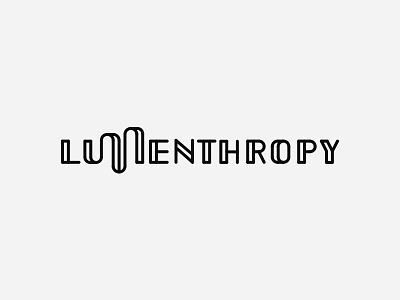 Lumenthropy (rejected proposal) blockchain custom font logo logotype lumen philantropy retro speakeasy type xlm