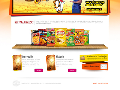 Sabritas proposal 2 banner fries orange proposal sun website yellow