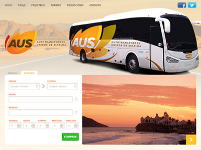 AUS Buses || Header bus form header slideshow tickets