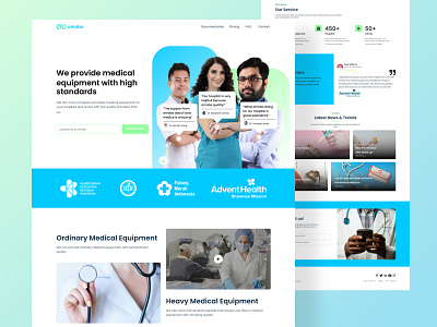 Amoba - B2B Healthcare Landing Page appdesign branding company design graphic design health healthcare healthtech landingpage logo medic startup ui uiux ux webdesign website