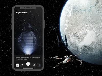 X-Wing Squad Builder animation ios star wars ui