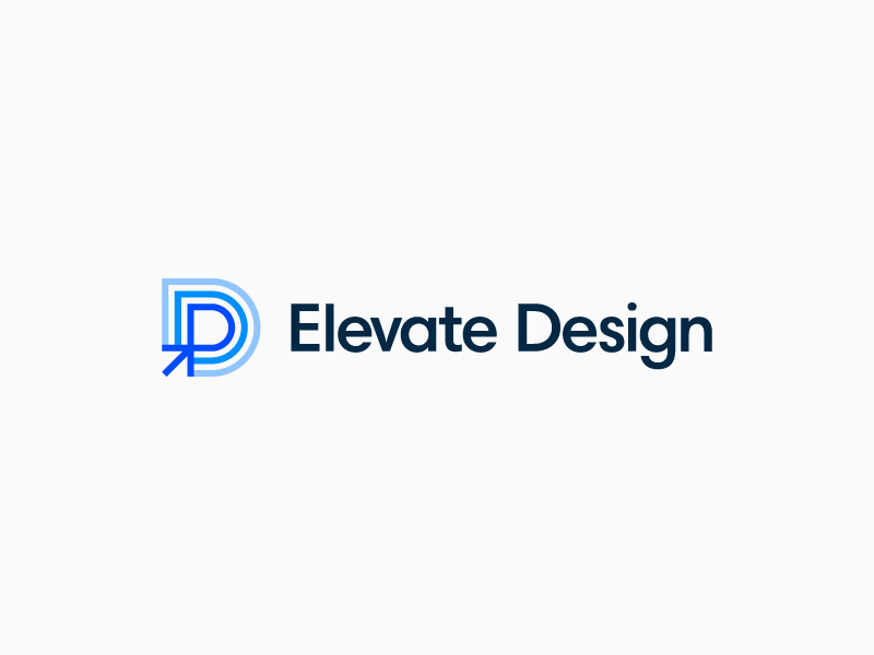 Elevate Design Logo event logo logo design identity typography design ui conference summit branding logo