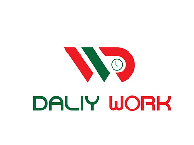 DALIY WORK creative logo design flat graphic design illustration logo minimal unique logo