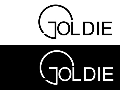 GOLDIE creative logo design fast logo goldie graphic design joldie logo design minimal minimalist logo modern logo quick logo time logo unique logo