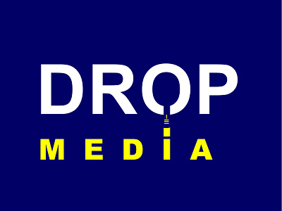 DROP MEDIA LOGO DESIGN brand logo branding business logo creative logo drop logo graphic design illustration logo logo design minimal modern logo unique logo vector