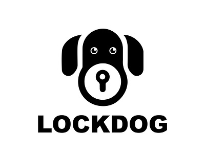 LOCKDOG LOGO DESIGN animal logo branding creative logo dog icon dog logo doglock logo graphic design illustration lock logo logo design logo type logo minimal unique logo vector