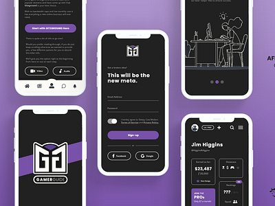 GamerGuide App design v1