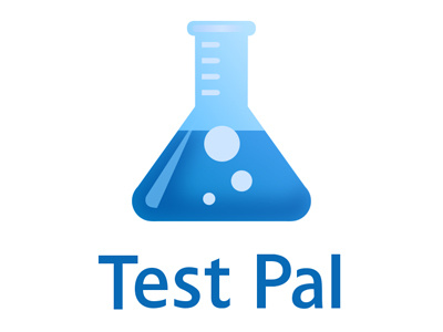 Test Pal Icon beaker icon laboratory logo