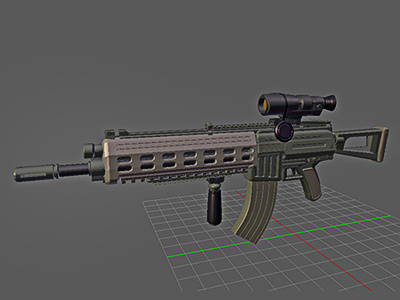 Gun Concept 3d concept gun rifle weapon