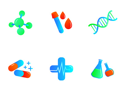 Medtech icons 2d adobe illustrator for interface icon illustration illustration digital logo medicine icons ui vector