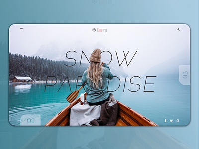 CanaTrip UI concept canada creativity design idea interface snow ui uidesign uiux ux webdesign