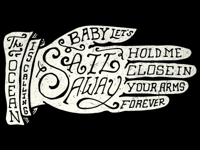 Sail Away branding handcrafted handmade illustration lettering pen pencil print sailor sketch typography yeg