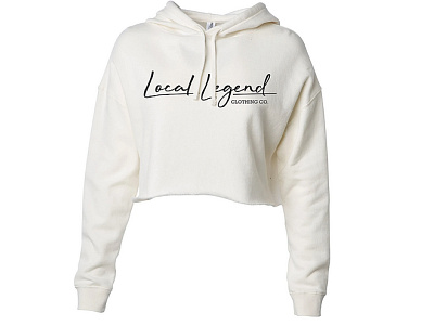 Local Legend Women's Script Hoodie apparel cursive graphic design hoodie illustration local legend logo script script logo sweatshirt typography womens
