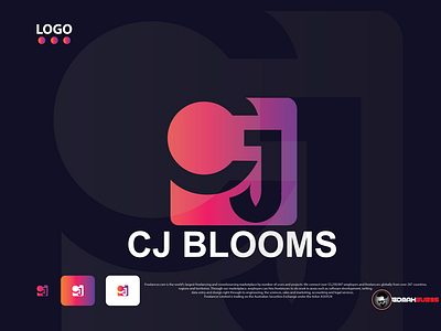 C + J gradient logo