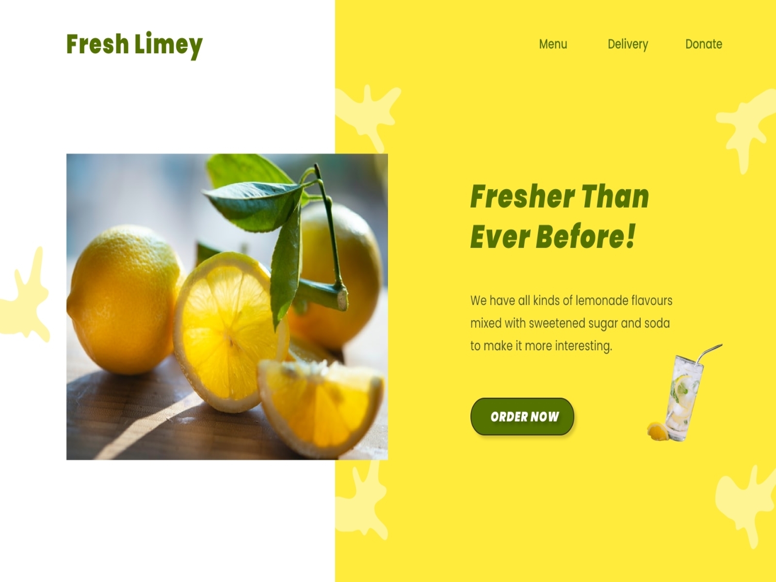 Fresh Lemonade Store - Website by José Christy on Dribbble