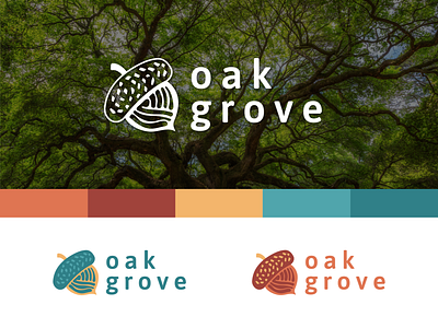 Logo Design - Oak Grove branding design illustration logo typography