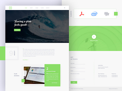 Creative Agency - landing page agency creative landing page one page web simple ui ux