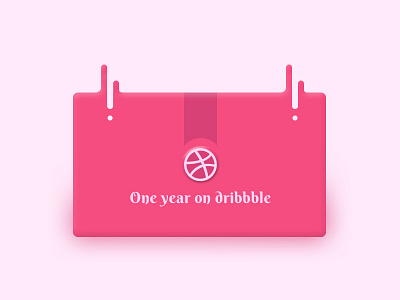 One year on dribbble amazing anniversary birthday celebration dribbble happy one party year