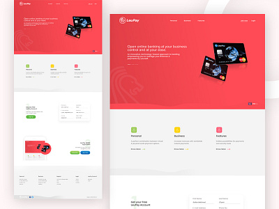 LeuPay - Landing Page bd design landing page leupay love onepage ui ux website