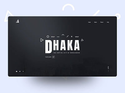 Explore | Dhaka bd design dhaka explore layout love new typography ui ux visual
