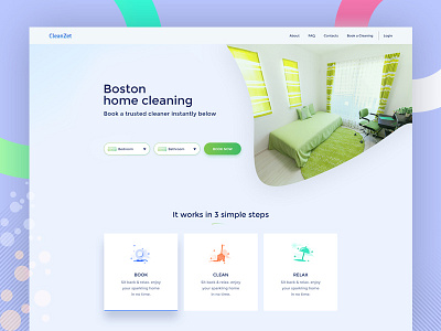 CleanZet | Home Cleaning 2017 bd cleaning design experience home cleaning interface website