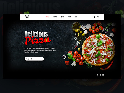 Exploration | Delicious Pizza bd design experience exploration food interface pizza recipes ui ux web