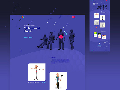 3d artist website | concept by Sultan Mahmud on Dribbble