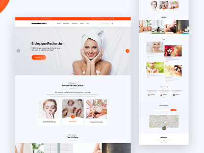 Landing Page Spa & Beauty beauty interface landing page map onepage spa and beauty ui ux webdesign website