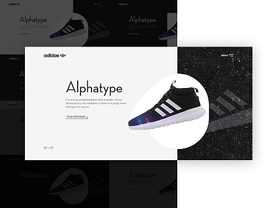 Header Exploration | adidas adidas adobexd exploration visual brand header hero banner shoes trendy design ui ux design visual experiment webdesign