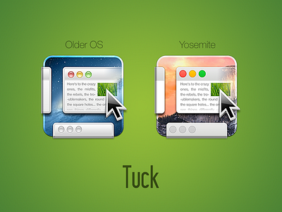 Tuck for Mac App Icon icon irradiated mac window
