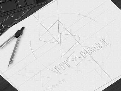 MIKEADV / Fitspace / Brand Identity / branding design flat graphic design illustrator logo mikeadv minimal typography vector