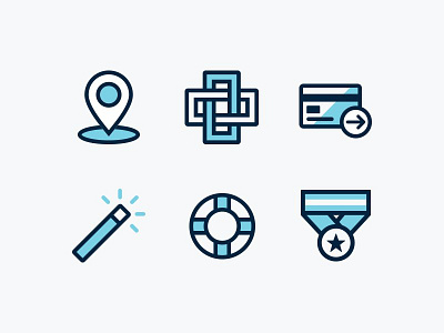 Dribbble Icons 01 blue digital illustration web design web icons