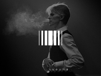 New Media black and white bowie branding infinity logo motion music