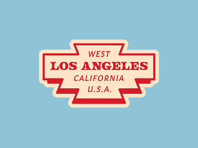 Hometown Los Angeles americana california design logo logotype mark typography usa