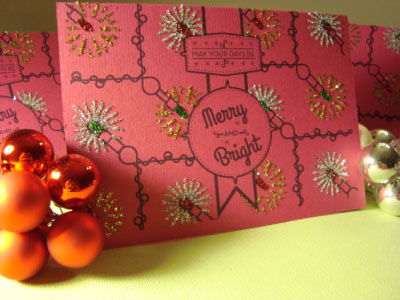 Merry Christmas card christmas sparkles