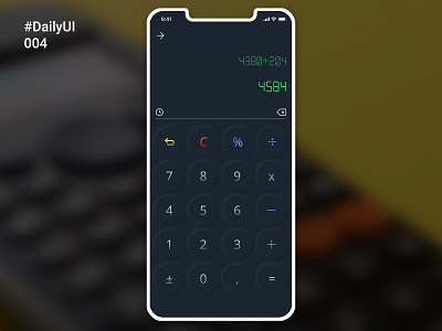 DailyUI004 calculator app calculator calculator app calculator design calculator ui daily ui dailyui dailyui004 dailyuichallenge design figma neumorphic neumorphism ui photoshop ui ui design ux ux design