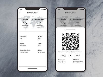 Boarding pass - Daily UI 024 airlines boarding pass daily ui 024 dailyui dailyui024 design figma ui ui design ux ux design